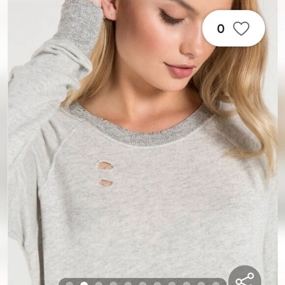 NWT n:Philanthropy Belize Distressed Sweatshirt - Picture 3 of 9